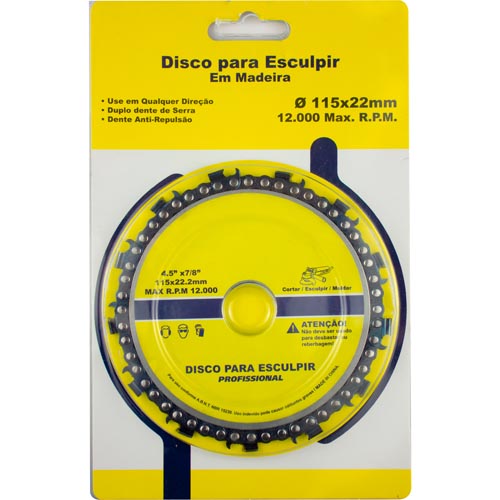 Disco de Corte Madeira PRO Corrente 115x22,23mm