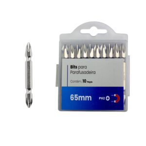 Bits Para Parafusadeira 10 Peças 65mm - PH2