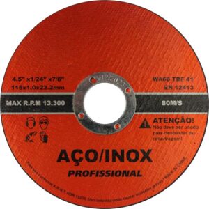 Disco de Corte Abrasivo Aço Inox ECCO 115x22,23mm