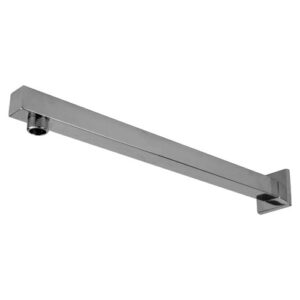 Braço para ducha Quadrado Inox Cromado 400mm