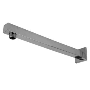 Braço para ducha Quadrado Inox Cromado 300mm
