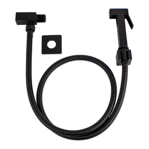 Kit Engate Preto fosco Incluso: Engate - Gatilho - Registro - Suporte - Canopla