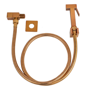 Kit Engate Rosé Incluso: Engate - Gatilho - Registro - Suporte - Canopla