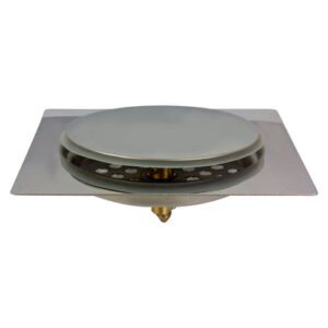 Ralo Click Quadrado Inox Cromado 15cm