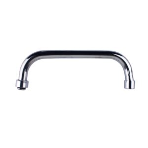 Tubo Bica Baixa 16mm Em Inox Com Porca 1/2" Em Metal