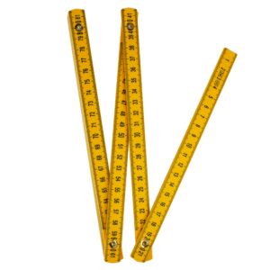 Metro ABS Alta Qualidade 2M x 10 Dobras (Escala Preta)