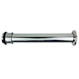 Tubo de Ligação p/ Vaso com Spud Ajustável Inox 30cm