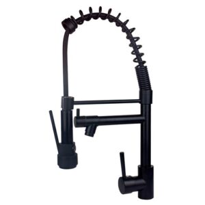 Torneira Monocomando Primavera Preto fosco Misturador 48cm