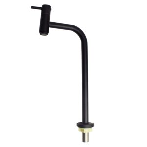 Torneira Link Lavatório Preto Fosco 19mm Bica Alta 90º